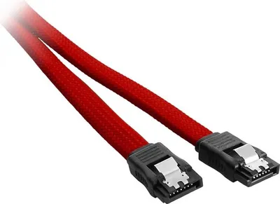 Produktbild von Cablemod ModMesh, 0,3 m, SATA III, SATA 7-pin, SATA 7-pin, Männlich/Männlich, Schwarz, Rot