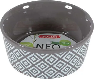 Image de Gamelle céramique NEO rongeur chat 250ml marron Zolux