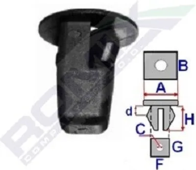 Produktbild von 10x ROMIX B21006 Clip Zier- / Schutzleiste
