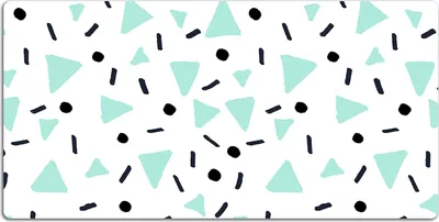 Produktbild von Schreibtischmatte Tischunterlage 90x45 cm Mauspad - Retro-Muster