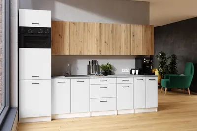 Obrázek produktu pro Kuchyňská linka PALINI 300cm Bílá + dub artisan