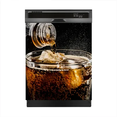 Produktbild von Aufkleber sticker 60x70 cm Dekorative folie Spülmaschine - Cola-Getränk mit Eis