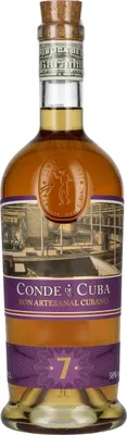 Image de Conde de Cuba 7 Ron Artesanal Cubano 38% Vol. 0,7l