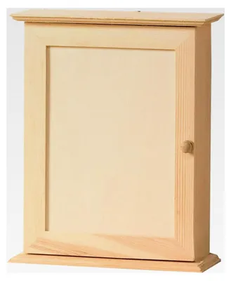 Produktbild von Schlüsselkasten aus Holz, Beige, 20 x 7 x 26 cm