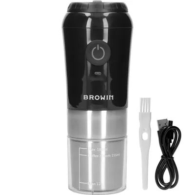 Produktbild von Browin Kaffeemühle - Elektrisch Mit Mahlmechanismus, Kaffeebrüher Und Thermobecher