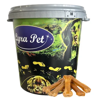 Produktbild von 50 Stk. Lyra Pet® Kauknochen ca. 16 cm in 30 L Tonne