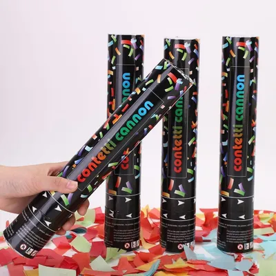 Productafbeelding van 4 Stuks Biodegradeerbare Confetti Shooter Set