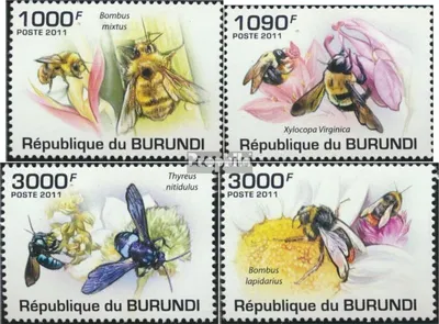 Produktbild von Briefmarken Burundi 2011 Mi 1998-2001 (kompl. Ausgabe) postfrisch Bienen