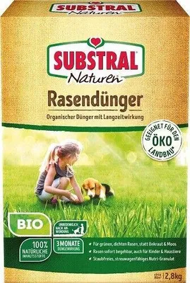 Produktbild von Substral Naturen  Rasendünger Sport- Spiel- Zierrasen Langzeitwirkung 2,8 kg
