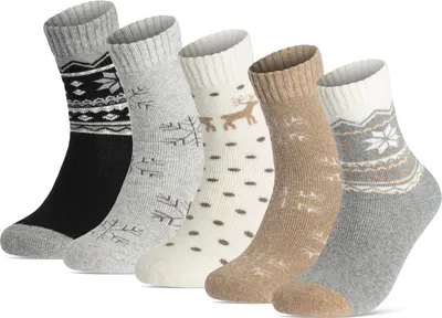 Produktbild von 5 Paar Damen Wollsocken Wintersocken warme Haussocken Thermosocken 37800 (Sort. 1 39-42)