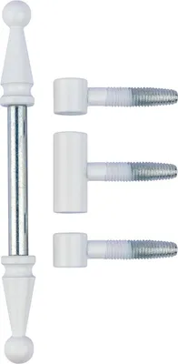 Produktbild von OTLAV Einbohrband mit Zierkopf Typ D13, Stahl vernickelt