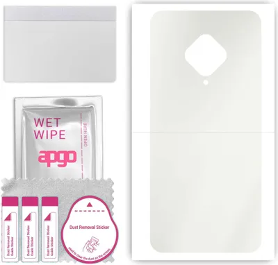 Produktbild von apgo Rückseite Schutzfolie, Matt, kompatibel mit vivo S5, Hinten Hydrogel-Displayschutzfolie mit Positionierhilfe, kratzfest, einfache Montage