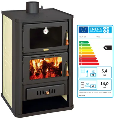 Produktbild von Wasserführender Kaminofen mit Backfach Prity FGW 15 - 19.8 kw