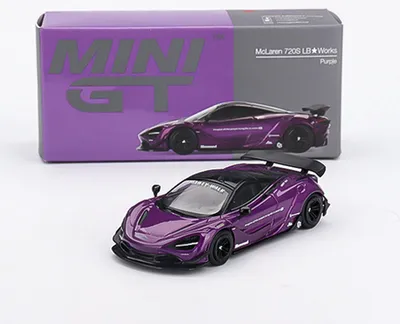 Produktbild von McLaren 720S LBWorks Lila - Mini GT 1:64