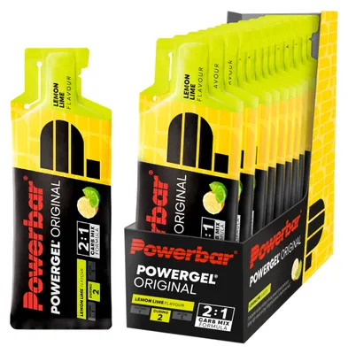 Produktbild von POWERBAR PowerGel Original Lemon Lime 12x41g High Carb Energie Gel koffeinfrei