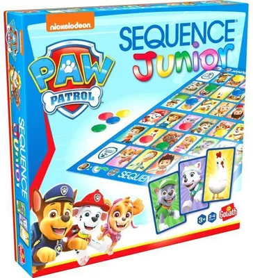 Image de Jeu de Société Sequence Junior Pat'Patrouille GOLIATH, Jeu Familial, 3 Ans et Plus, 2 à 4 Joueurs