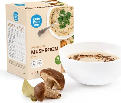 Produktbild von Eiweißsuppe – Pilz, mit hohem Eiweißgehalt (7 Portionen)