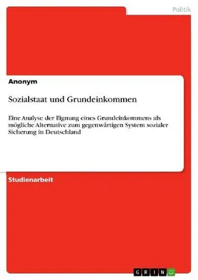 Produktbild von Sozialstaat und Grundeinkommen
