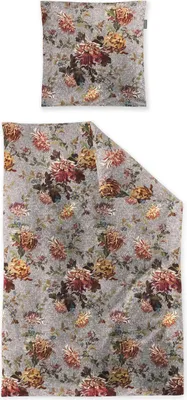 Produktbild von Irisette Flausch-Baumwolle Bettwäsche-Garnitur Zobel 8552  Farbe grau  135x200+80x80cm