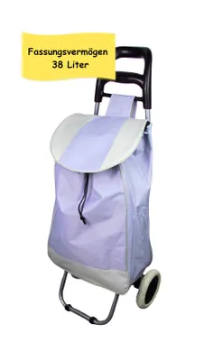 Produktbild von Einkaufstrolley klappbar 38L – leicht & stabil – wetterfest - Lila