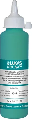 Produktbild von Lukas Cryl Liquid Acrylfarbe Cobalt Turquoise 250 ml 1 stk