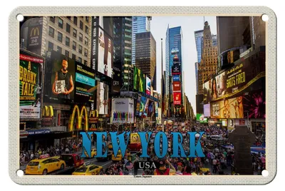 Produktbild von Blechschild Reise 18x12cm New York USA Times Square Zentrum Schild
