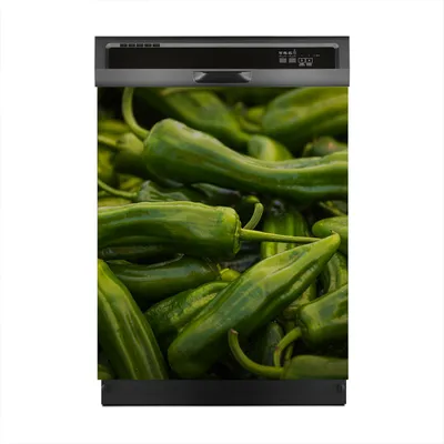 Produktbild von Magnete Dekorative 60x70 cm Küche Magnetmatte Spülmaschine - grünes Gemüse Paprika