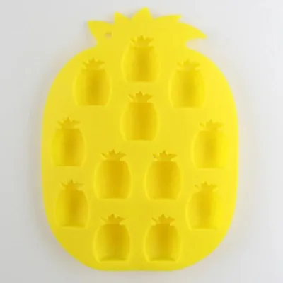 Produktbild von Eiswürfelform Ananas Gelb - Eiswürfelformen - Eisformen - Silikon Eiswürfelform - Eiswürfelbereiter - Ananas Eiswürfel - Cocktail Eiswürfel