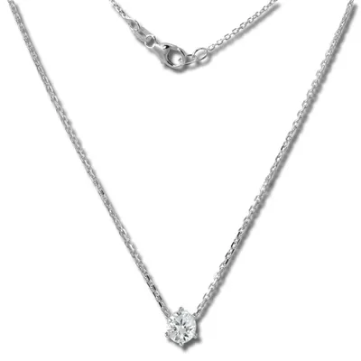 Produktbild von SilberDream Zirkonia Halskette 46cm 925 Silber Schmuck Stein silber GSK20046W