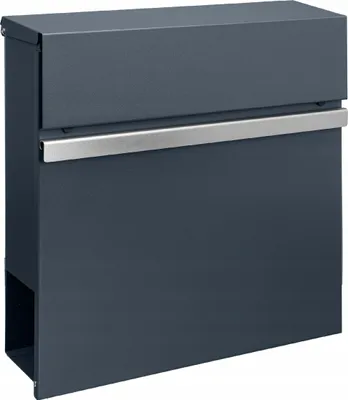 Obrázek produktu pro Moderní Poštovní Schránka M-Tec S Gazetou Z Nerezové Oceli Anthracite Ral7016 37X37X10 Cm