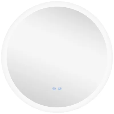 Produktbild von LED-Badspiegel rund Ø 70 cm 3 Farbtemperaturen dimmbar Touch-Steuerung Antibeschlag Speicherfunktion IP44 Wandmontage