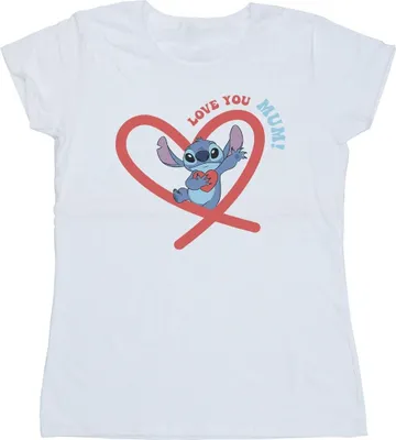 Produktbild von Disney - "Love You Mum" T-Shirt für Damen BI25738 (S) (Weiß)