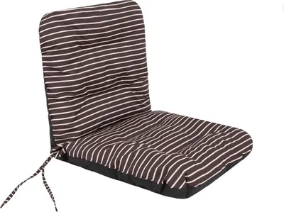 Zdjęcie produktu dla Poduszka ogrodowa Natalia, poduszka na krzeslo, poduszka na meble ogrodowe, poduszka na meble ogrodowe, 96 cm x 48 cm -. BRAZOWE PASKI