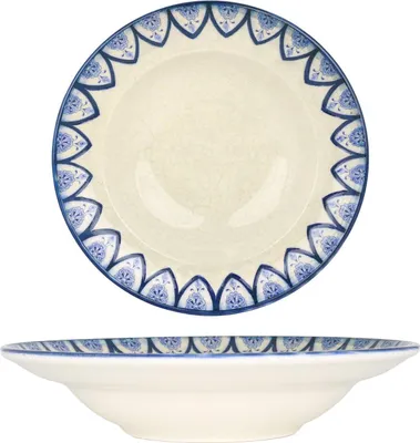 Image de Bonna Assiette à pâtes - Esnaf - Porcelaine - 24 cm (400cc)