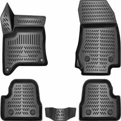 Produktbild von ELMASLINE 3D Gummimatten für Peugeot 208 Hybrid ab 2024 (Passt nicht in Elektro oder Verbrenner)