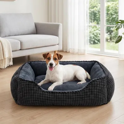Immagine prodotto di Cuccia per cani, lavabile, taglia media, 63x53x20 cm, colore nero