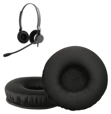 Immagine prodotto di kwmobile 2x cuscinetti auricolari per Jabra Biz 2300 USB Duo / Biz 2300 QD / Biz 2300 USB MS Cuscinetti auricolari - Cuscinetti auricolari di ricambio - Ricambi per cuffie - Cuffie