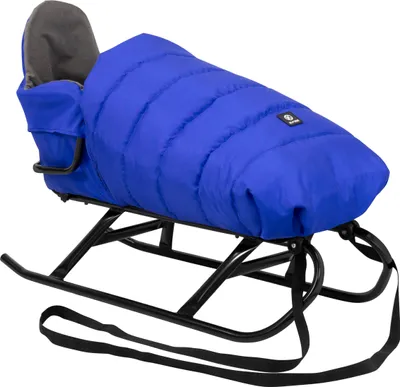 Produktbild von Kunert FLO Schlitten für Kinder Schlitten mit Lehne I Babyschlitten Kinderschlitten I Rückenlehne Schlitten Baby Schlitte + Schlafsack