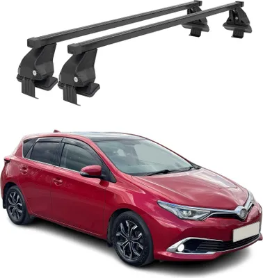 Image de Barres Transversales Menabo pour Toyota Auris 2012-2018 Noir