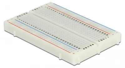 Obrázek produktu pro DeLOCK Pokusné nepájivé pole 300/100 kontaktů, Plast, Bílá, 54 mm, 84 mm, 9 mm, Krabice