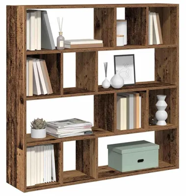 Produktbild von Solidchoice – Bücherregal als Raumteiler, Holz, 105 x 24 x 102 cm