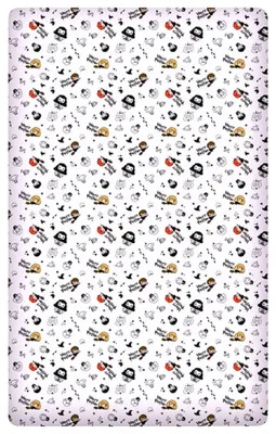 Produktbild von Harry Potter Spannbettlaken 90x200x25 cm - Kinder Bettbezug aus Baumwolle