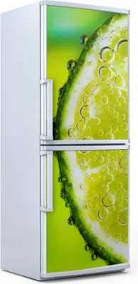 Produktbild von Kühlschrankdekoration 70x180 cm Aufkleber auf dem Kühlschrank - Zitronenscheibe