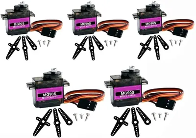 Obrázek produktu pro 5 ks MG90S mikro servomotor 9G RC vrtulník letadlo loď ovládání robot mini servo