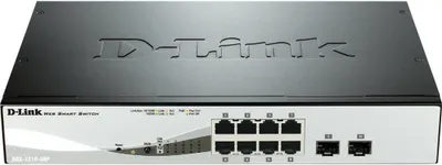 Produktbild von D-Link DGS-1210-08P 8-Port Web Smart Gigabit PoE Switch