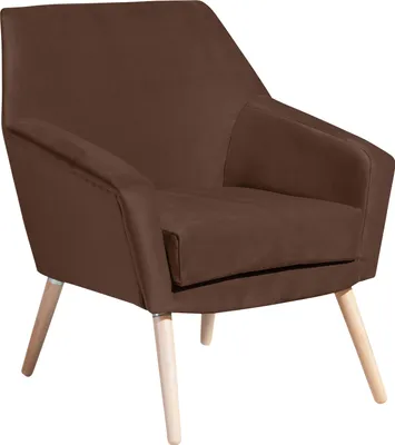 Produktbild von Max Winzer Sessel Alegro - Samtvelours braun - Maße: 67 x 71 x 81 cm