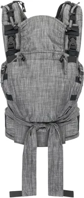Produktbild von HOPPEDIZ Babytrage Nabaca Basic-Set die Modultrage für maximale Möglichkeiten Denim schwarz