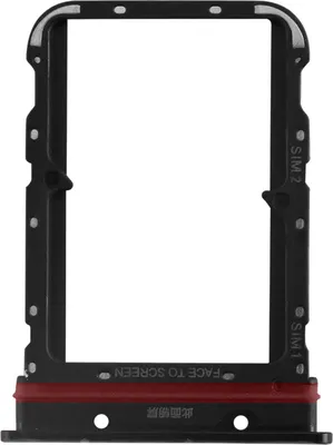 Produktbild von Clappio, Ersatzteil Dual-Nano-SIM-Kartenhalter für Xiaomi Mi Note 10, Schwarz