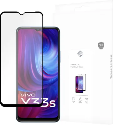 Produktbild von Schutzfolie Vivo Y33s - Panzerglas - Cazy - Schwarz