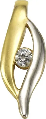 Zdjęcie produktu dla Wisior 375/- złoto 2,0 cm, wielokolorowy, cyrkonia biała 333340001-2